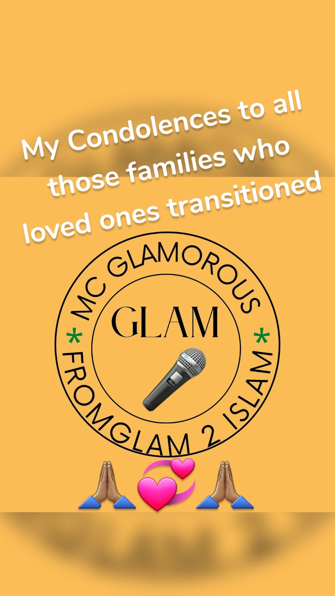 My Condolences to all those families who loved ones transitioned 
 🙏🏽💞🙏🏽